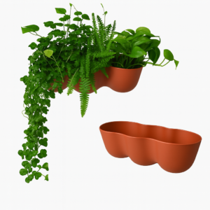 Osłonka wisząca naścienna potrójna - ceglasta 44x14cm