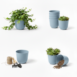 Osłonka wisząca naścienna - Jasno niebieska