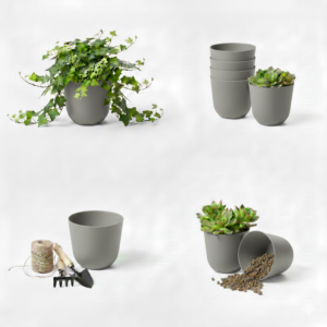 Osłonka wisząca naścienna - jasnoszary